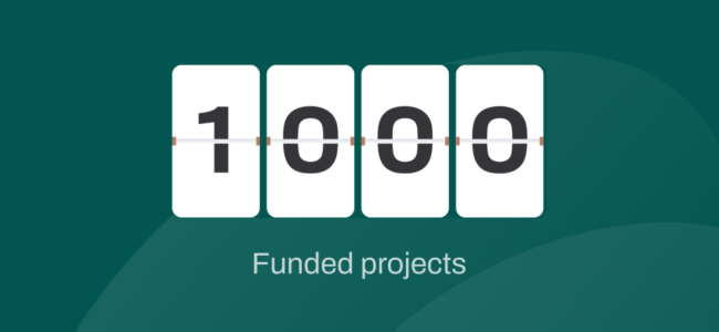 graphic of our 1000 projects